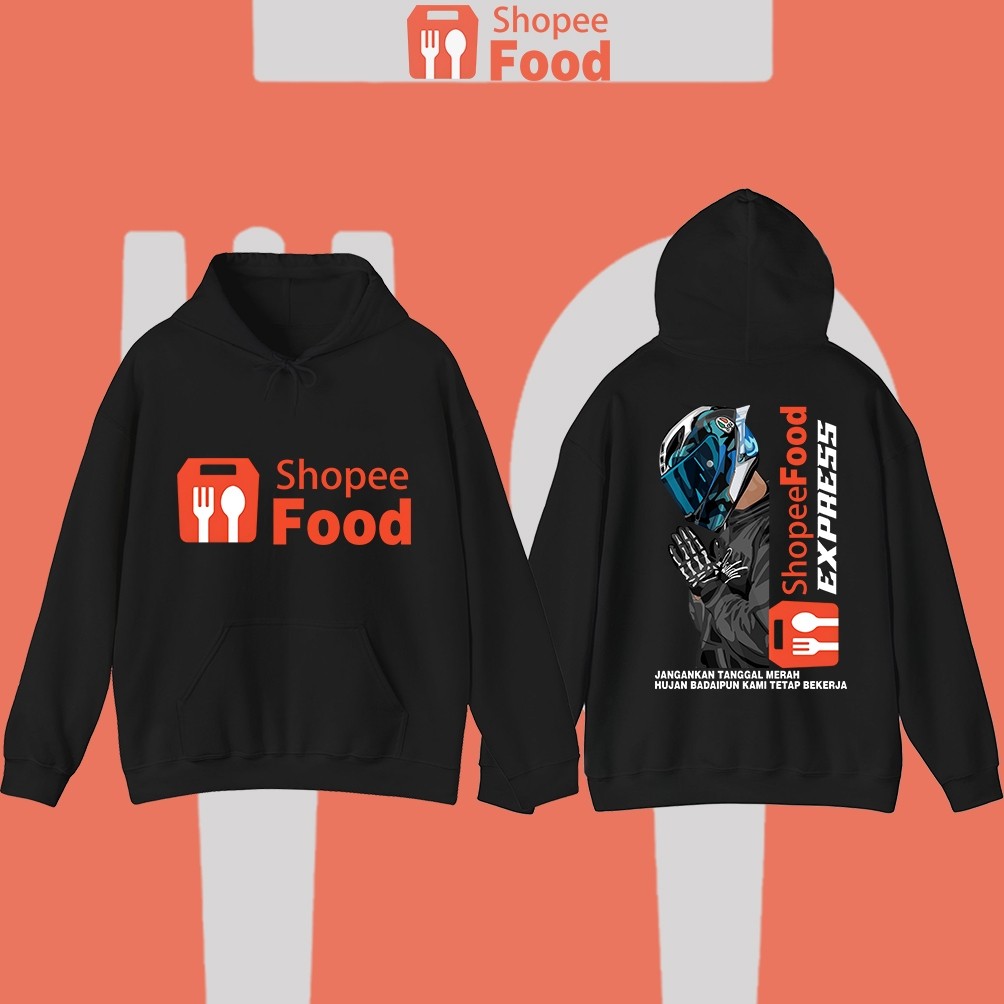 Shopee FOOD เสื้อฮู้ด Premium Cool วัสดุหนานุ่ม SPX Rider M-3XL เหมาะสำหรับทั้งชายและหญิง Hoodie
