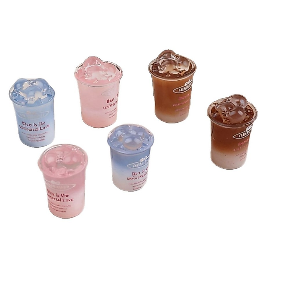 j791 แก้วเครื่องดื่มของจิ๋วดีไอวาย ของเล่นจำลองแพ็คละ 12 ชิ้น