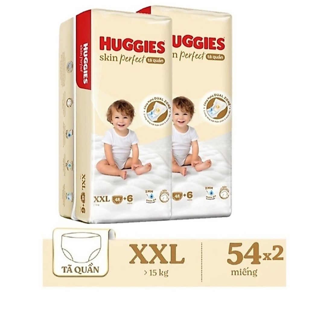 กางเกงผ้าอ้อม Huggies Skin Perfect ไซส์ XXL 48+6