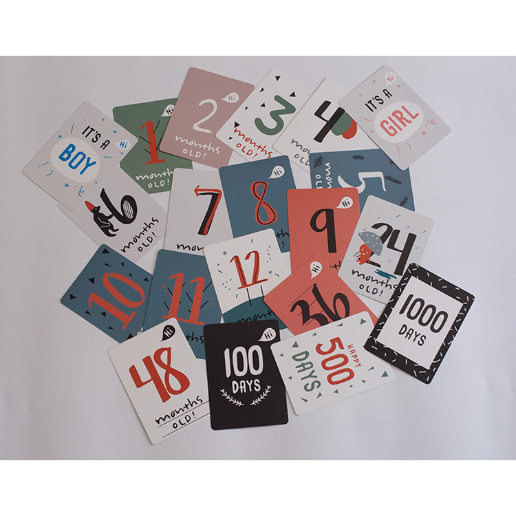 Ins Baby Month Number Sticker Mommy Pregnancy Record Photo พื้นหลังการ์ดที่ระลึก