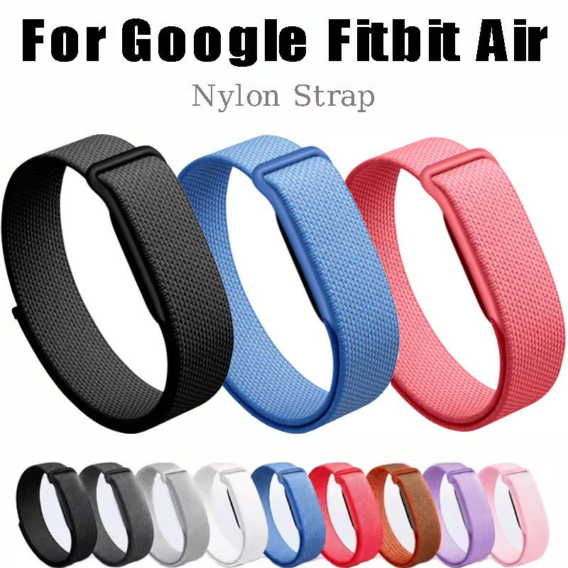 ทอกีฬาไนลอนถักสายนาฬิกาสําหรับ Google Fitbit Air Loop สร้อยข้อมือสายรัดข้อมือระบายอากาศ