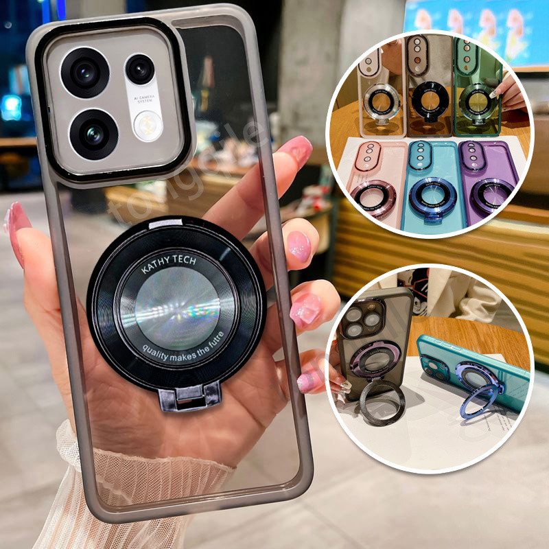 สําหรับ OPPO Reno16 Pro F Reno 16 16F 16Pro 5G 2026 เคสโทรศัพท์ฝาหลัง Soft TPU ยืดหยุ่นชุบโปร่งใสกันกระแทกกันชนเลนส์กล้องป้องกันแหวนผู้ถือ