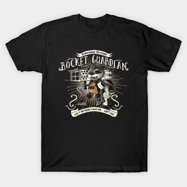 เสื้อยืด Vintage Rocket Guardian T-Shirt แท้ Cotton 100% y2k ต้านทานรอยยับ S-5XL ใส่สบายๆ แขนสั้น