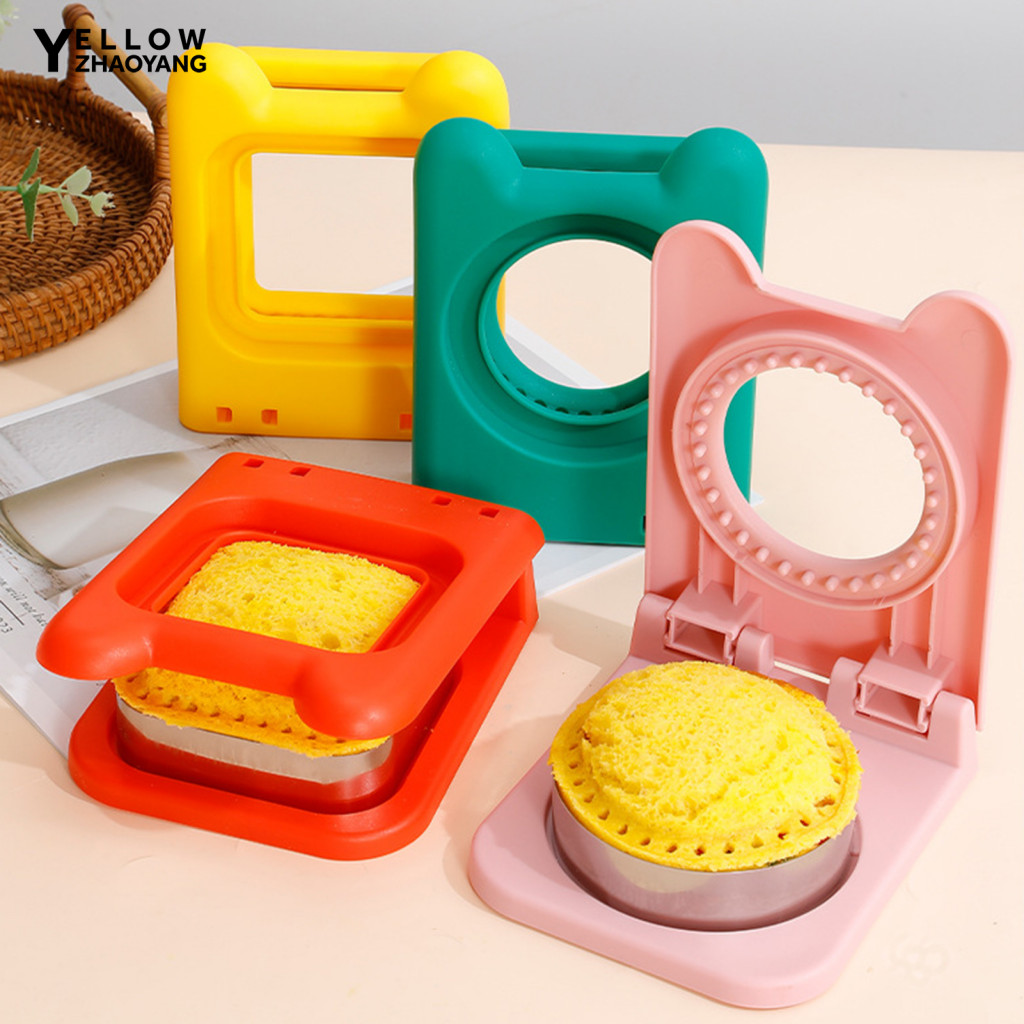 เครื่องมือตัดแซนวิช Easy Sandwich Cutter เครื่องซีลสําหรับเด็ก Easy Pocket Sandwich Maker พร้อมใบมีด