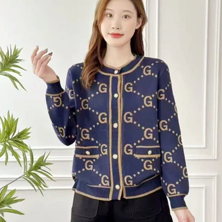【🚚พร้อมส่งจากไทย】เสื้อสเวตเตอร์ถักแขนยาวสำหรับสุภาพสตรี เสื้อกันหนาวพร้อมปุ่ม หลายสีในสต็อก