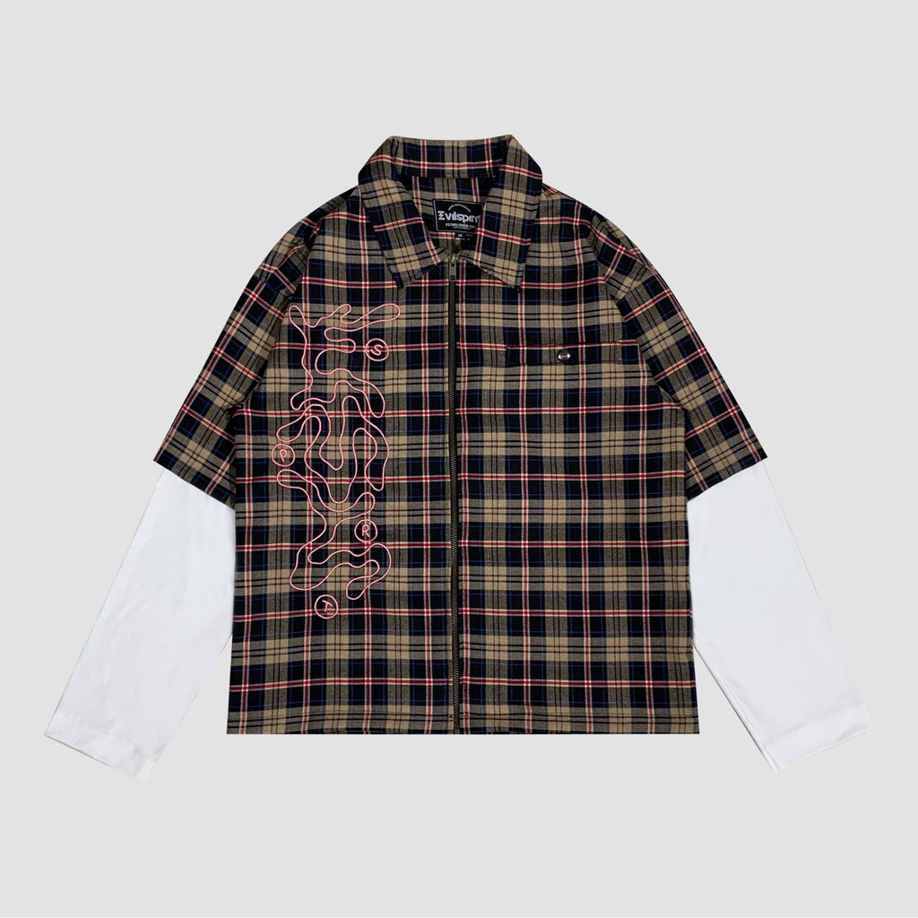 KEMEJA EVILSPIRIT SHIRT - LUCY DOUBLE LAYER SHIRT UNISEX