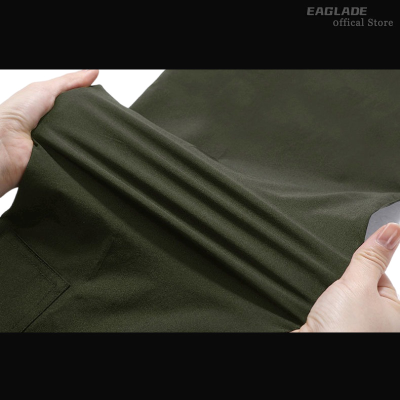 กางเกงcargoเอากลายด์ สไตล์ยูทิลิตี้สีเขียวสำหรับผู้ชาย A01 - รูปที่ 4