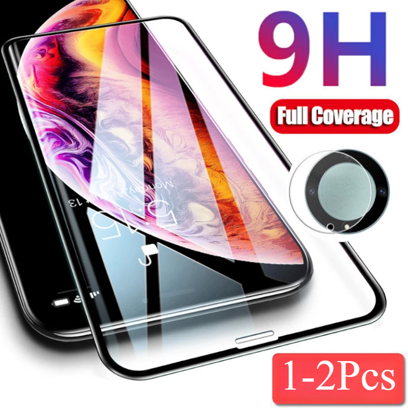 HD Black EdgeกระจกนิรภัยสําหรับOPPO K1 K3 K5 K7 K7x K9 K9s K9x Pro 5Gป้องกันหน้าจอ + ฟิล์มเลนส์