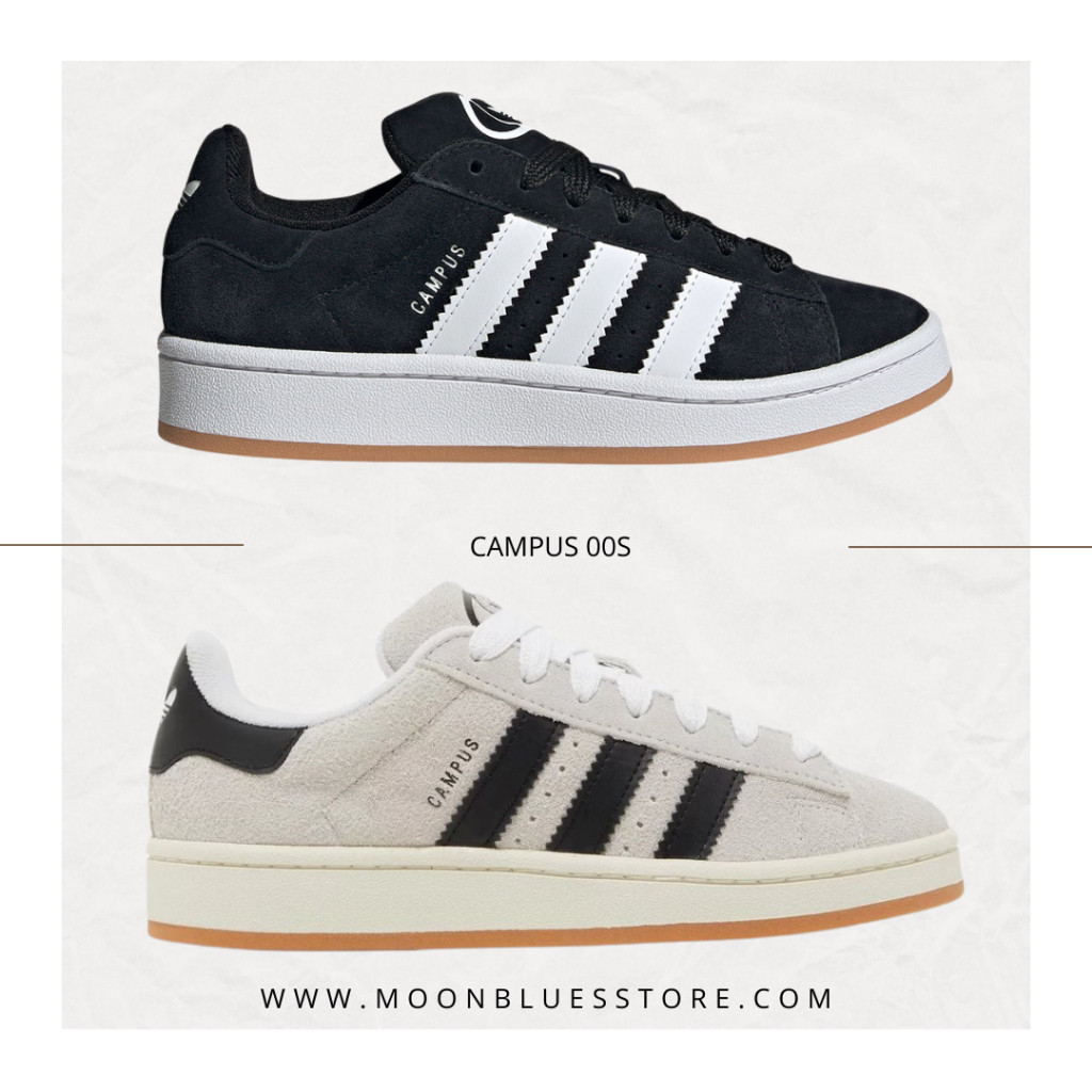 รองเท้าพร้อมส่งของแท้ "Adidas Campus 00s Crystal White / Core Black / Off White (GY0042)"