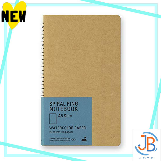 Direct From Japan TRAVELER'S notebook spiral ring A5 slim, watercolor paper, swans 15247006