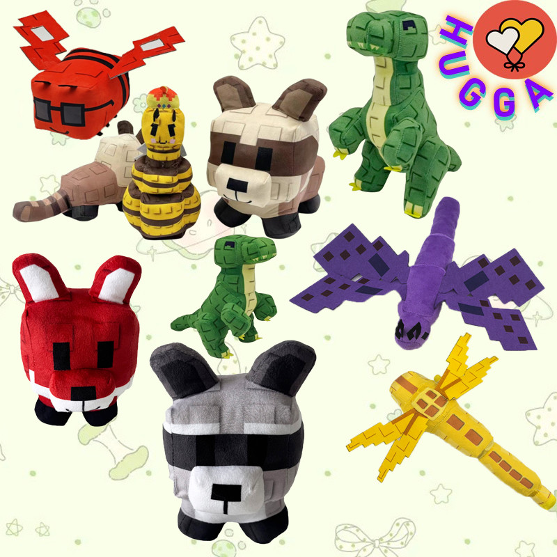 ❤ฮักก้า❤น่ารัก Grow A Garden Plushy ของเล่นไดโนเสาร์ Zombie ไก่ Figurine Queen Bee ตุ๊กตาตุ๊กตาน่ารั