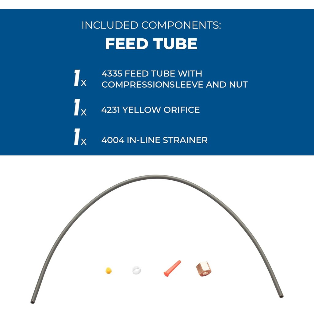 4335 Feed Tube with Sleeve for Aprilaire Humidifiers 400, 400A, 400M, 500, 500A, 500M, 600, 600A 600