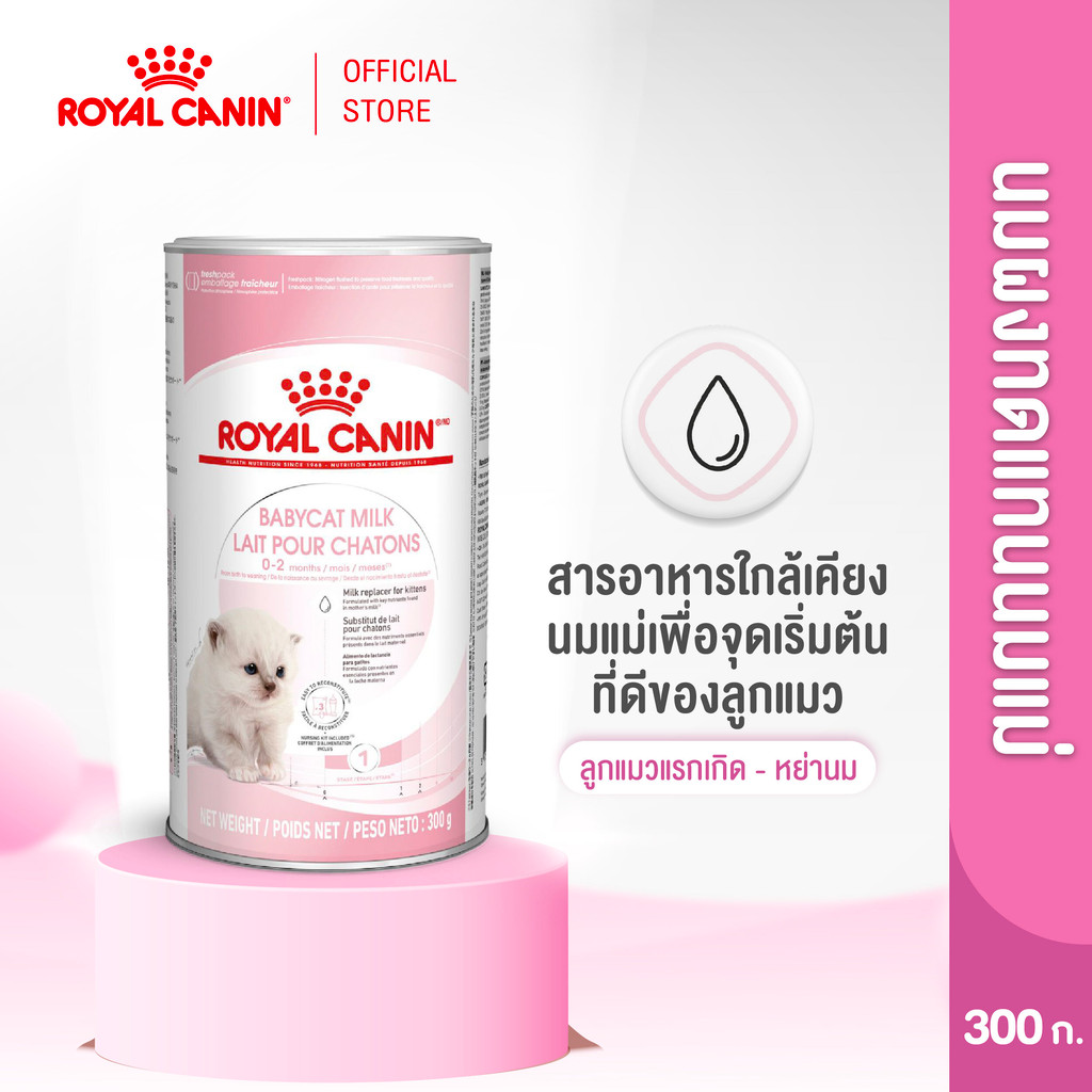 Royal Canin Baby Cat Milk 300g นมผงทดแทนนมแม่ สำหรับลูกแมวแรกเกิด-หย่านม (นมผงแมว, Cat Milk Replacer)