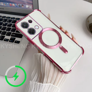 เคสสําหรับRedmi 15c 4g 5Gเคสโทรศัพท์TPUชาร์จแม่เหล็กสี่มุมAnti Dropโปร่งใสSoft shell WBQ