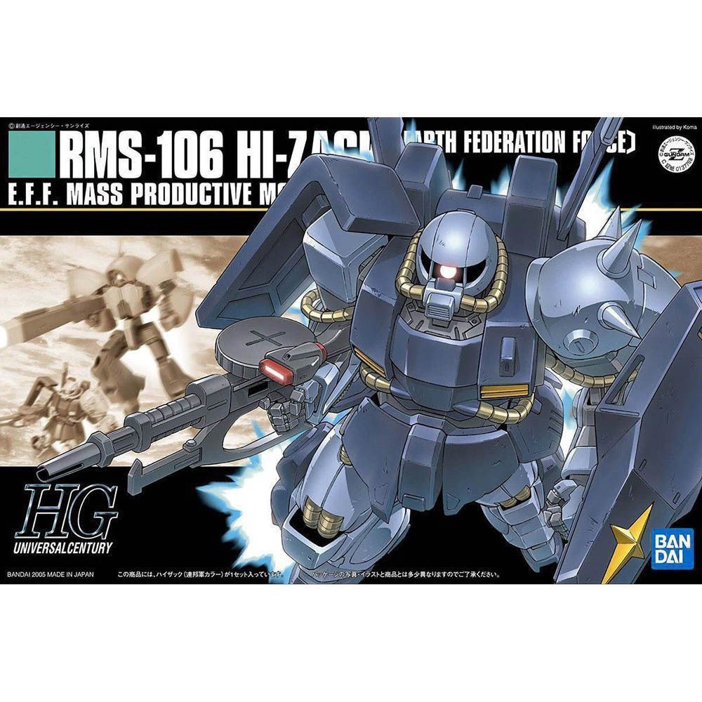 Bandai HG HGUC 055 Hi-Zack Blue Koza Ancient Earth Federation