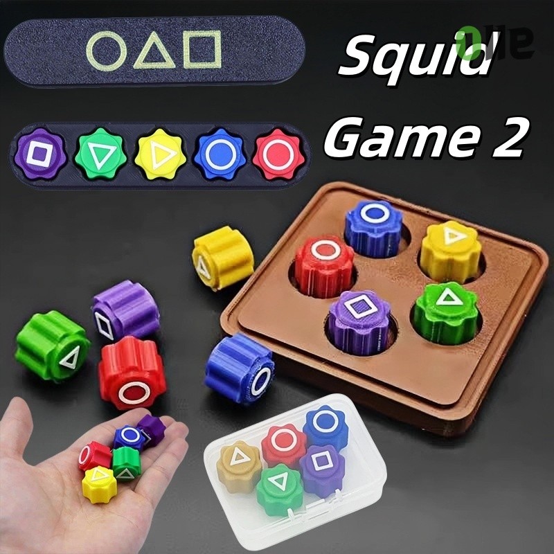 พร้อมส่ง Squid Game 2 Gonggi Stones เกมเกาหลีจับหินแบบดั้งเดิม 3D พิมพ์ ของเล่นเกมปลาหมึก ของเล่น
