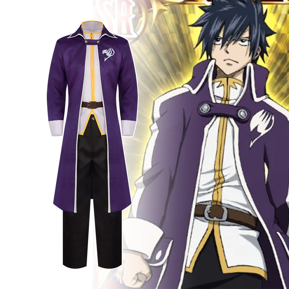 Fullbuster cosplay สำหรับ FAIRY TAIL สีเทา
