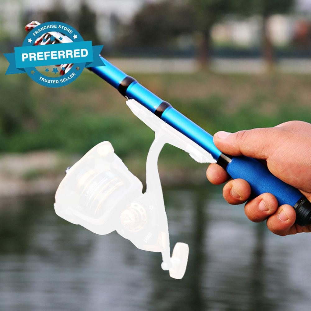 Mini Casting Telescopic Fishing Rod Set - Available in 1m, 1.2m และ 1.7m