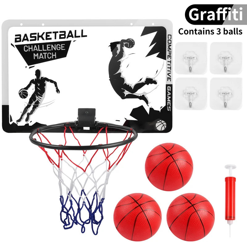 Mini Plastic Basketball Hoop, Indoor Basketball Backboard, Plastic Foldable Basketball Hoop, No Inst