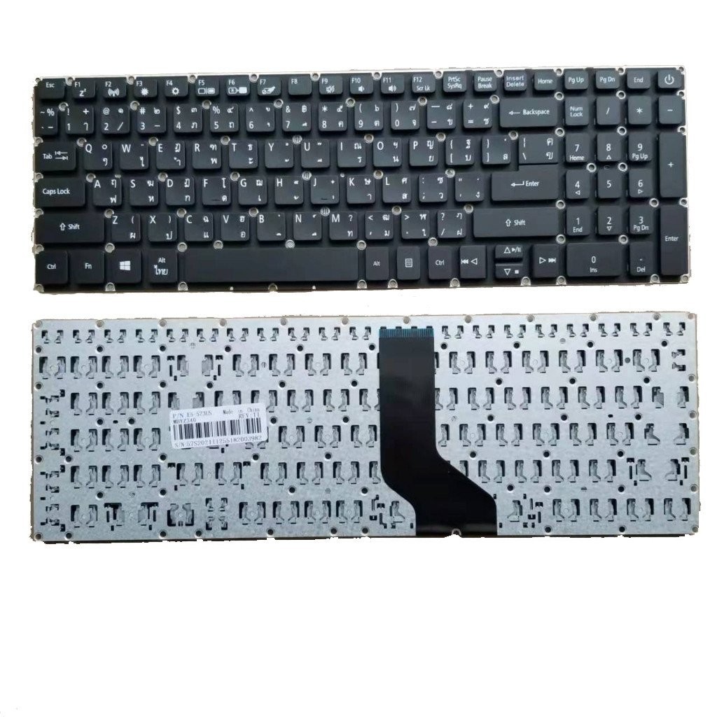 เหมาะสําหรับ ACER Aspire 3-A315-53 A315-21 A315-31 A315-41 A315-51-522 A315-53G TI แป้นพิมพ์ภาษาไทย