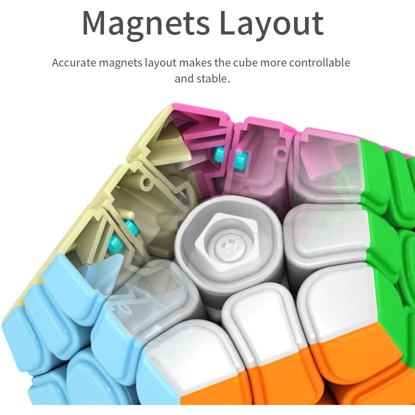 Moyu Meilong Megaminx M, Pentagonal Magnetic Speed Cube, Cube มาตรฐานไร้สติกเกอร์, พัฒนาสมองสําหรับเ