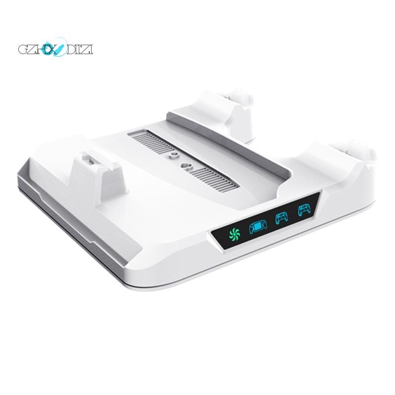 Gzhxdiizi2025 สําหรับPS5 PRO/PS5Slim/ คอนโซล Cooling Stand สถานีชาร์จ Dock Controller Storage Rack พ