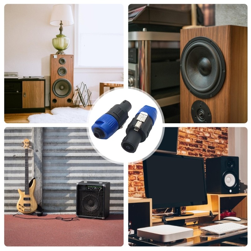 IOR NL4FX ถึง 6 5 มม. อะแดปเตอร์ลําโพงเชื่อมต่ออุปกรณ์สากลความเข้ากันได้ NL4FX ถึง 6 5 ปลั๊ก