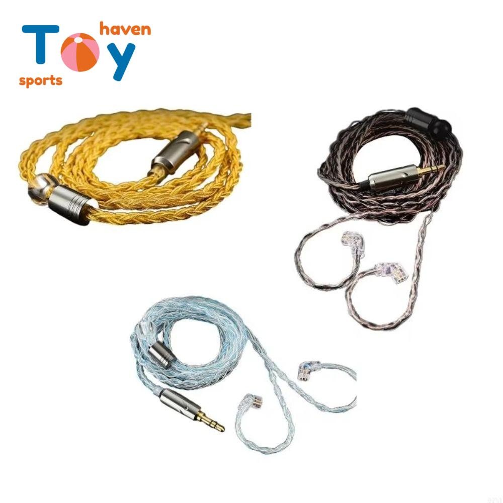 SPORTSHAVEN QKZ T1 สายหูฟัง, 8-Strand Silver Plated KZ สายหูฟัง, เปลี่ยน 0.75 มม.2Pin แจ็ค 3.5 มม.อั