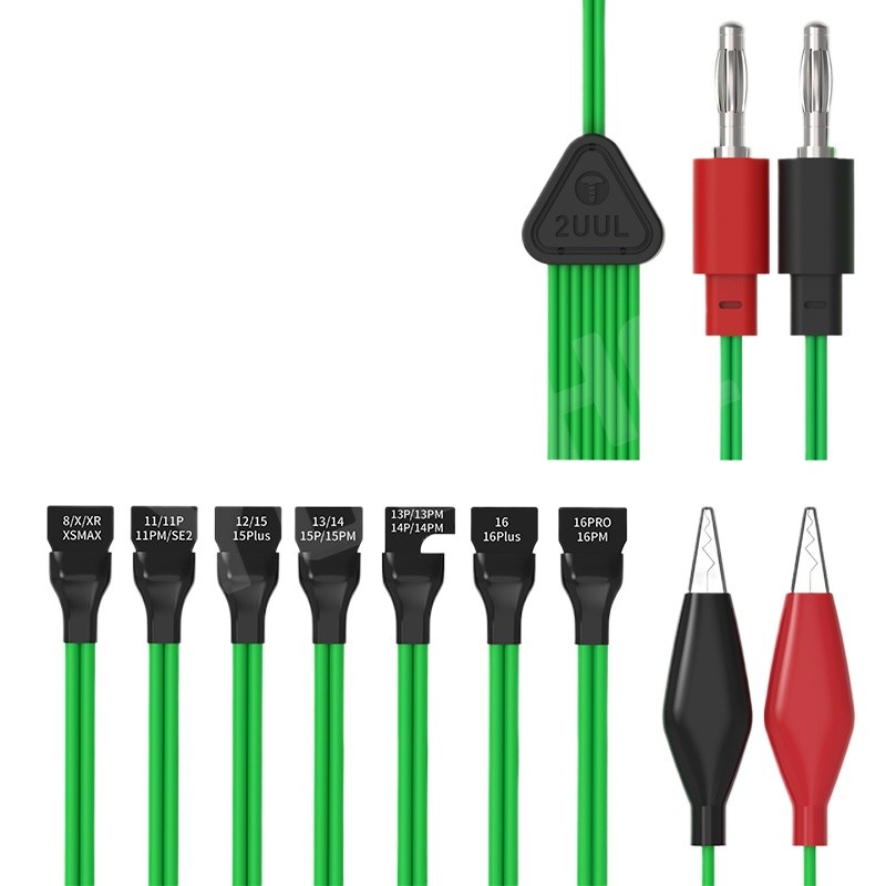 2UUL PW05 8 in 1 PCB สายไฟ Fast Charging สําหรับ iPhone 8 ถึง 16 Pro Max ทนทานยืดหยุ่น Multi Connect