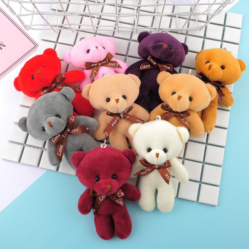 ️ส่งภายใน48 ชม.️ตุ๊กตาหมี ห้อยพวงกุญแจ หลากหลายสีสัน ห้อยกระเป๋า น่ารักๆ