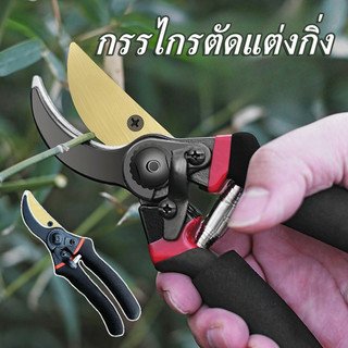 กรรไกรตัดแต่งกิ่ง กรรไกรตัดกิ่งไม้ SK5 อุปกรณ์ทำสวน คม ทน ด้ามกันลื่น น้ำหนักเบา