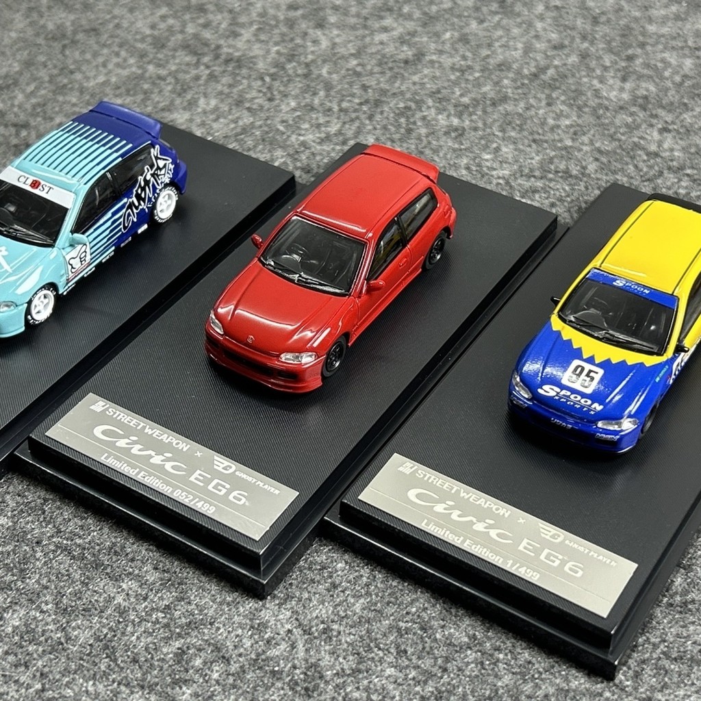 ⭐24ชม.⭐1:64 EG6 Collection Street Weapon 1:64 Honda Civic EG6 Alloy รถเหล็กรุ่น