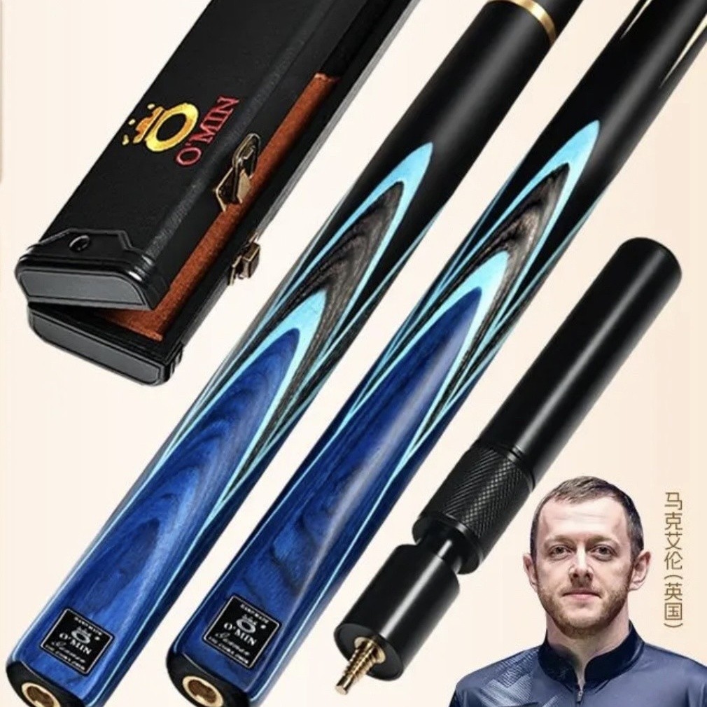 Omin Mystery Gunner Pool Cue หัว cue ขนาดเล็กสำหรับสนุ๊กเกอร์ สีดำ แบบ-single section
