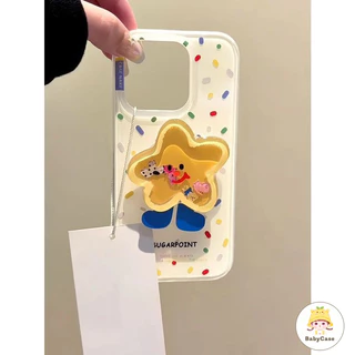 เคสไอโฟน 13 สำหรับ iPhone 11 15 16 12 14 Pro Max 16 14 15 Plus 16 15 13 12 Pro ตัวอักษรภาษาอังกฤษจุดสีสันเรียบง่ายปกใหม่