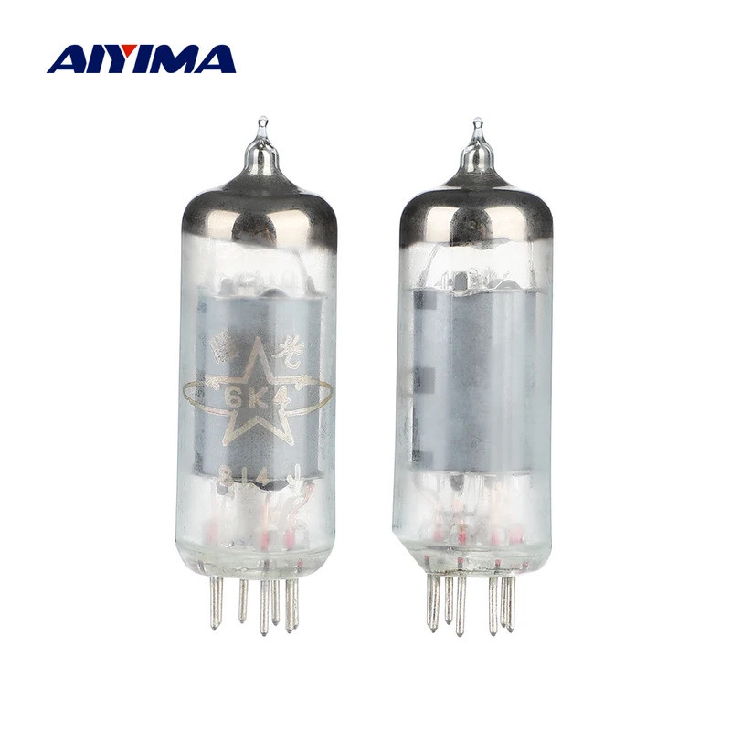 AIYIMA 2 ชิ้น 6K4 หลอดอิเล็กทรอนิกส์วาล์วสูญญากาศเปลี่ยน 6AK5/6AK5W/6Zh1P/6J1/6J1P/EF95 หลอดเครื่องข