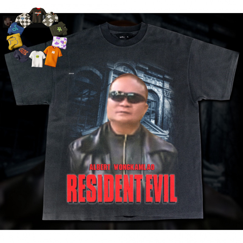 เสื้อยืด RESIDENT EVIL ผ้าฝ้ายแท้ ใส่สบายและระบายอากาศได้ พร้อมจัดส่งภายใน 24 ชั่วโมง