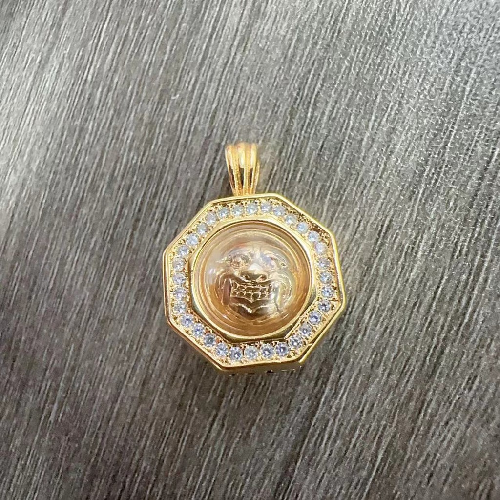 Feel Thailand Amulet ประณีต Golden Palace จี้สร้อยคอแฟชั่นไทยจี้แฟชั่น ins LG6C