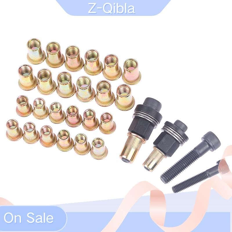 [Z-Qibla-t] M6 M8 Rivet Nut s คู่มือ Riveter คอลัมน์สแตนเลสหกเหลี่ยมถั่ว AM6SS AM8SS DIY เจาะ Rivet 