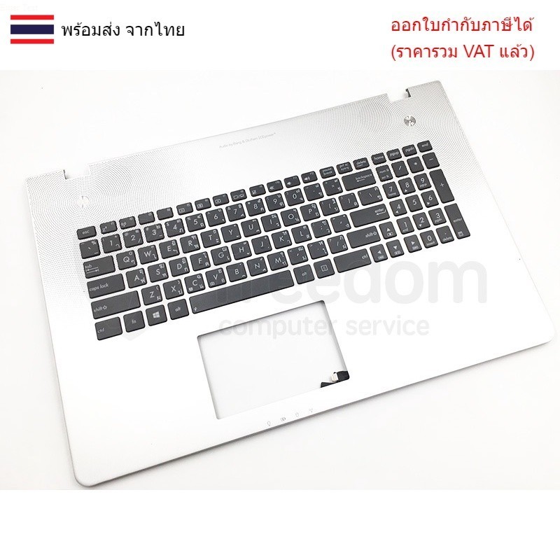 KEYBOARD คีย์บอร์ด Asus N76 N76VJ N76VM N76VZ ไทย อังกฤษ พร้อมบอดี้
