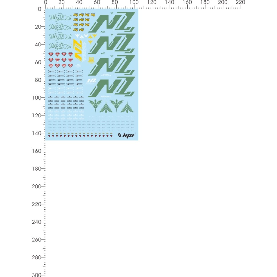 ELYN Allen 1/100 NZ-666 "Kshatriya" KS-6 Ksatriya Model Water Sticker