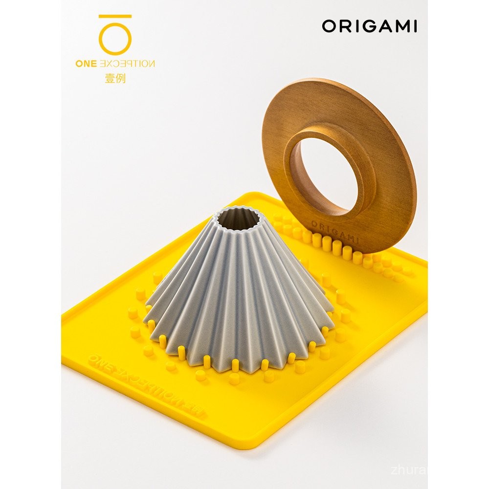 {Ready Stock} Japan ORIGAMI ORIGAMI Filter Cup S Size M Size Hand Brew Coffee Wood Holder Ceramic Fi