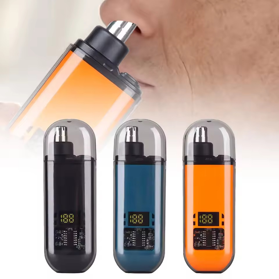 เครื่องตัดขนจมูกไฟฟ้า Precision Nose Trimmer Precision Nose Hair Trimmer สําหรับผู้ชายผู้หญิง USB ชาร์จกันน้ําไม่เจ็บปวด