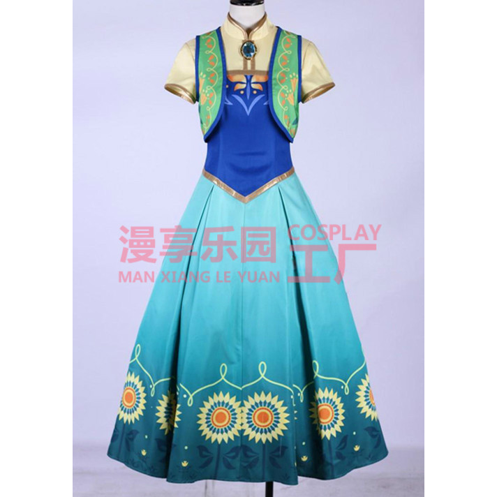 กระโปรงคอสเพลย์ แบบแอนนา จาก Frozen Fever