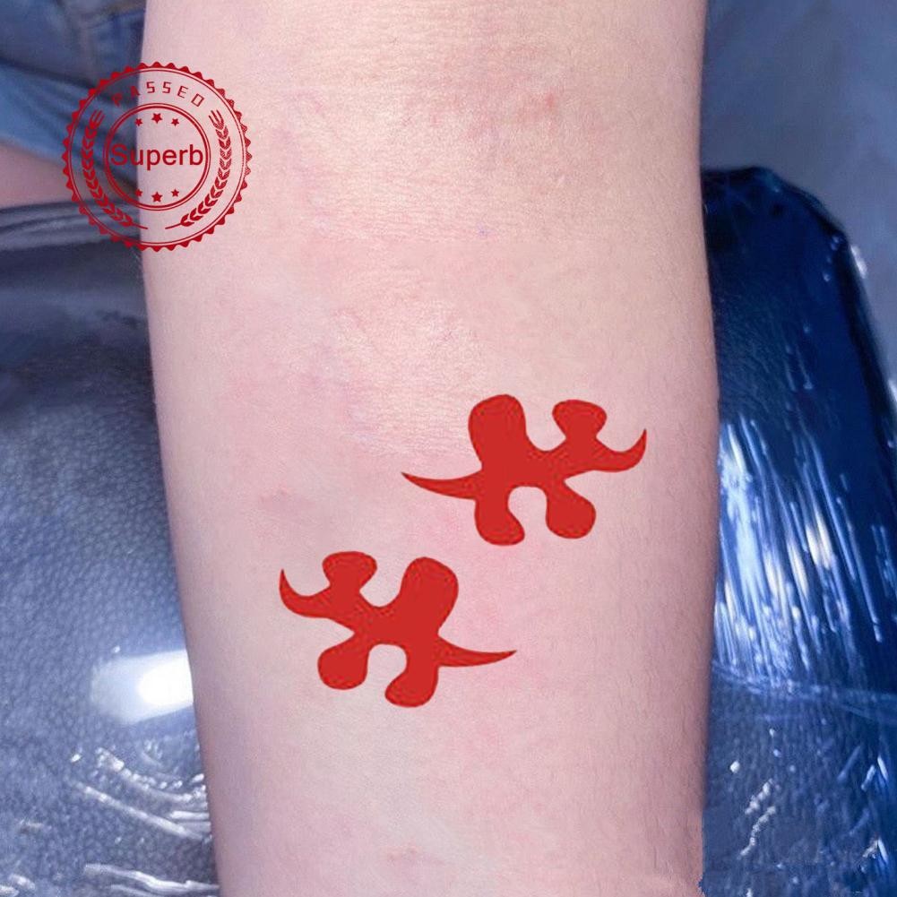 Anime Demon Slayer Time โปร่งใสไม่มี Ichiro รูปแบบ Tattoo อะนิเมะ Facial Display Patch Q9t7