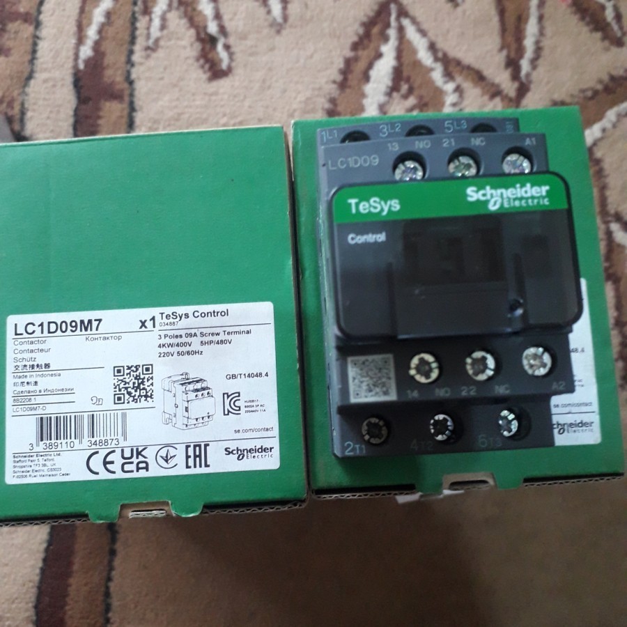 Cahgondo433 คอนแทคเตอร์ Schneider LC1D09 LC1D09M7 LCID09 LCID09M7 220V