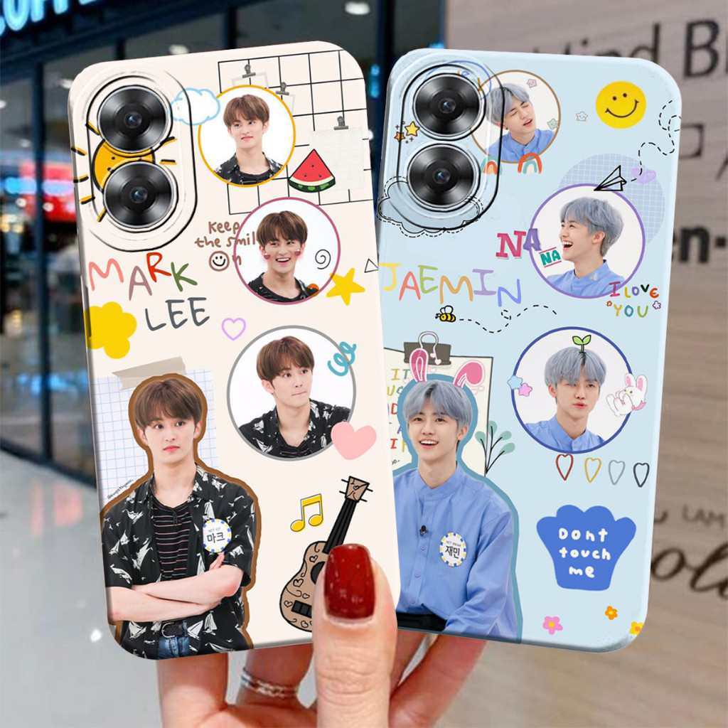 HP Softcase Oppo A58 4G 2023 NCT Motif - เคสเกาหลี - เคส Kpopers - เคส Haechan - เคส Jeno - เคสมาร์ค