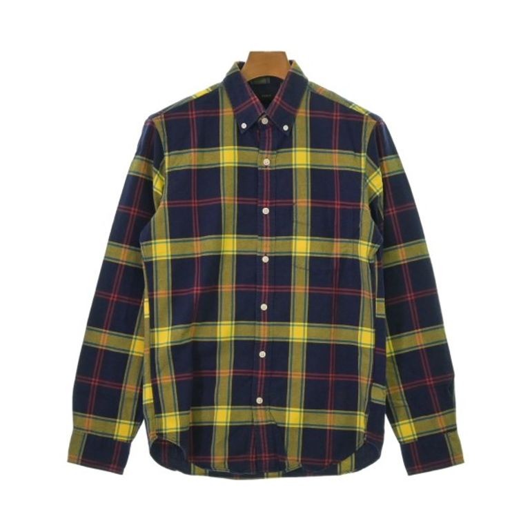 J.CREW Shirt yellow navy red Direct from Japan Secondhand