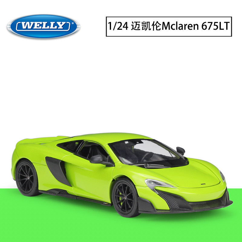 WELLY Willie 1: 24 MCLAREN MCLAREN 675LT จําลองรถรุ่นผู้ใหญ่คอลเลกชันเครื่องประดับ