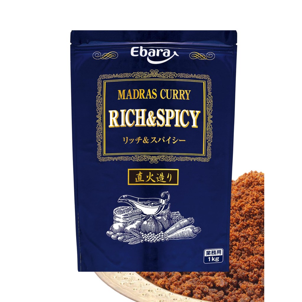 Ebara Madras Curry Rich & Spicy (Curry Flakes Curry Roux) 1kg