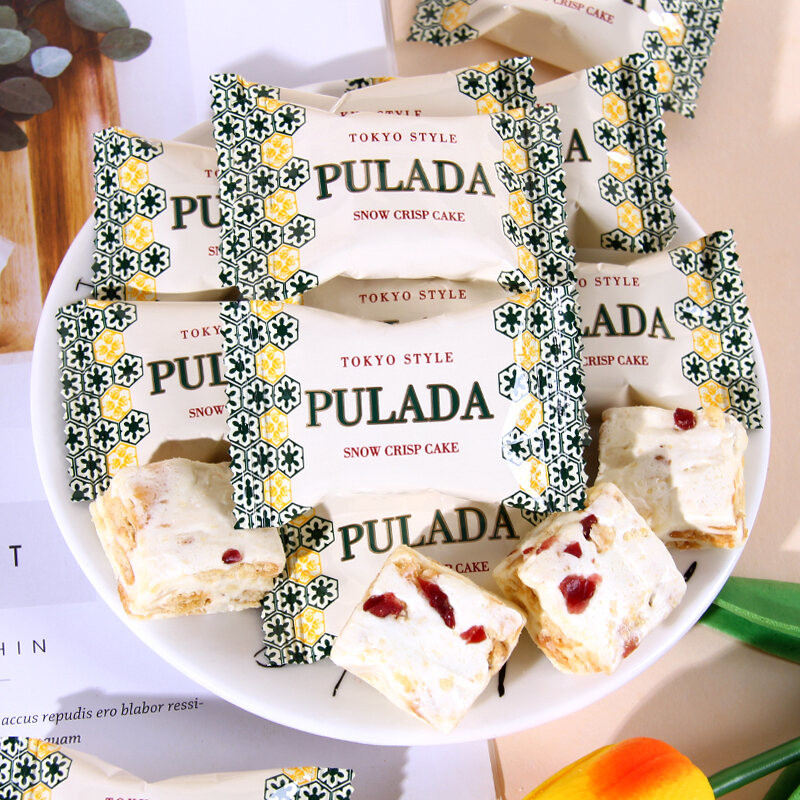 PuladaSnowflakeSugarCandy00g ขนมหวานรสอร่อยสําหรับงานแต่งงานขนมขนาดเล็กน่ารักขนมรสอร่อยจากจีนแผ่นดิน